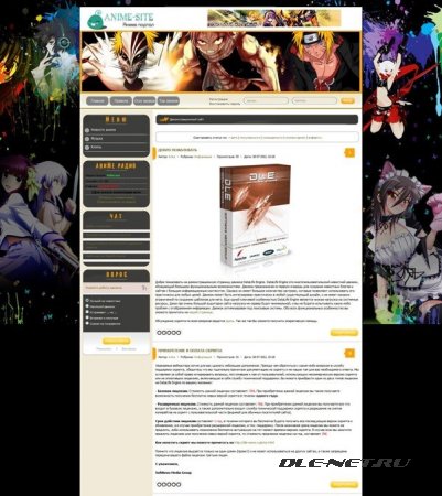 Шаблон Anime Site для DLE 10.3